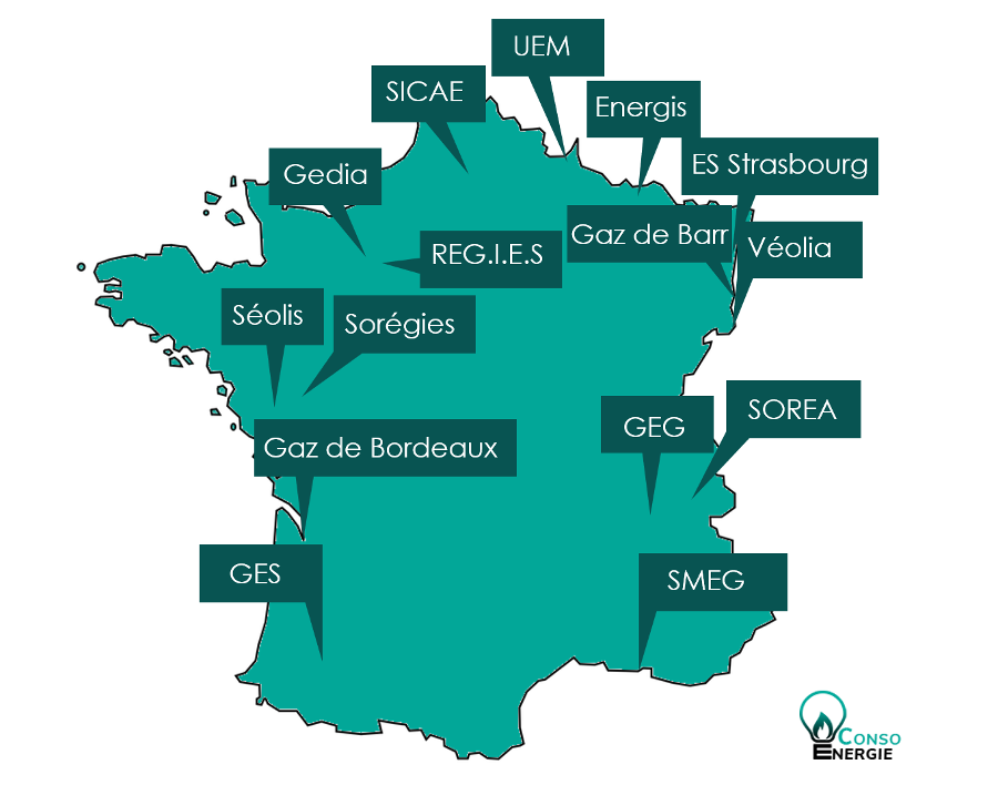 Carte des ELD en France